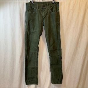 Gently Used Men’s Levi’s 511 Skinny Fit Green Corduroy Pants Size 30x32